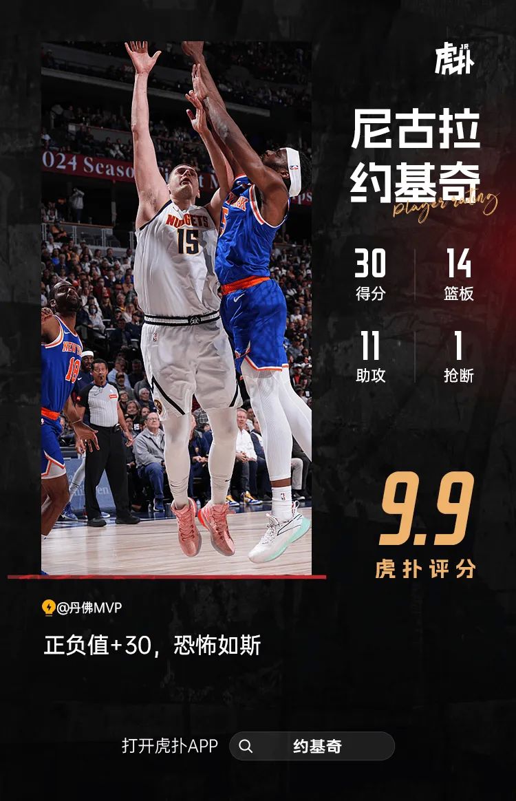 东契奇约基奇常规操作，布克利拉德库兹马30+，今日最佳你选谁？