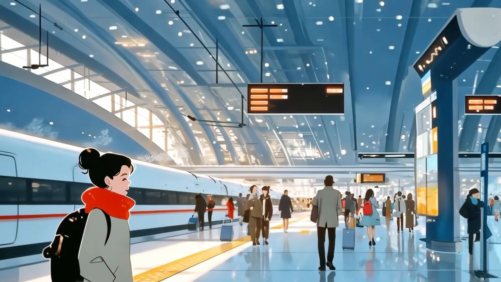 AIGC动画：情满春运路